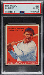 1933 R319 Goudey #149 Babe Ruth PSA EX-MT 6