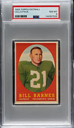 1958 Topps Football Unopened Cello Pack PSA NM-MT 8
