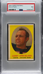 1958 Topps Football Unopened Cello Pack PSA NM 7 - Mike McCormack on Back