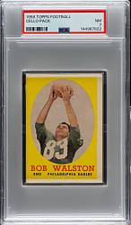 1958 Topps Football Unopened Cello Pack PSA NM 7 - Hugh McElhenny on Back
