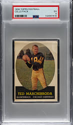 1958 Topps Football Unopened Cello Pack PSA EX 5