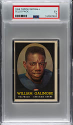 1958 Topps Football Unopened Cello Pack PSA EX 5
