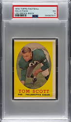 1958 Topps Football Unopened Cello Pack PSA EX 5 - Lou Groza on Back