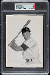 1951 Wheaties Premium Photos #G Mickey Mantle PSA EX 5