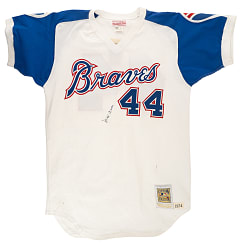 Hank Aaron Signed Atlanta Braves Jersey - JSA