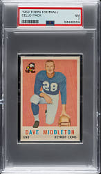 1959 Topps Football Unopened Cello Pack PSA NM 7