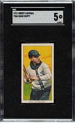 1909-1911 T206 White Border Hugh Duffy SGC EX 5