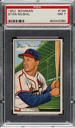 1952 Bowman #196 Stan Musial PSA NM 7