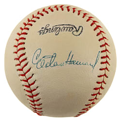 Elston Howard Signed Baseball - Displays as a Single - PSA/DNA