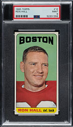 1965 Topps Football #12 Ron Hall PSA MINT 9 - Highest Graded!