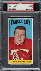 1965 Topps Football #110 Jim Tyrer PSA MINT 9 - Highest Graded!