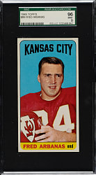 1965 Topps Football #89 Fred Arbanas SGC MINT 96 - 1 of 1 - Highest Graded!