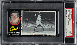 1971 Topps Greatest Moments #50 Sam McDowell PSA MINT 9 - Highest Graded!