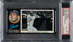 1971 Topps Greatest Moments #17 Alex Johnson PSA NM-MT 8
