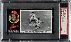 1971 Topps Greatest Moments #27 Lou Brock PSA NM 7