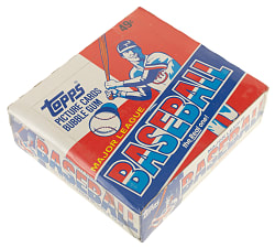 1981 Topps Unopened Cello Box (24 Packs) - BBCE - From a Sealed Case (FASC)