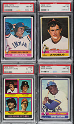 High-Grade 1976 Topps Complete Set (660) Plus Traded Series (44) Including 28 PSA NM-MT 8