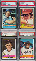 1976 Topps Complete Set (660) Plus Traded Series (44) Including 22 PSA NM 7