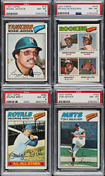 High-Grade 1977 Topps Complete Set (660) Including 10 PSA NM-MT 8