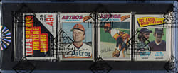 1977 Topps Unopened Rack Pack - George Brett on Top - BBCE