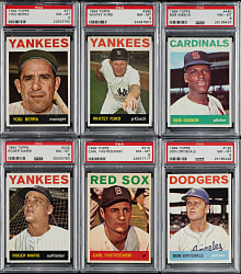 High-Grade 1964 Topps Near-Complete Set (517/587) Including 365 PSA-Graded Cards