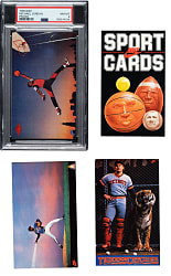 1985 Nike Promo "Sport Cards" Set (6) Including Michael Jordan Rookie Promo PSA NM-MT 8