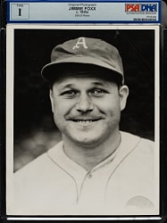 Circa 1930s Jimmie Foxx Original Detroit News Photograph PSA/DNA Type I