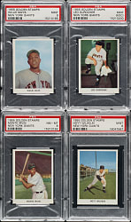 1955 Golden Stamps New York Giants PSA-Graded Complete Set (32) Including Willie Mays PSA MINT 9