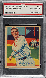 1934-1936 R327 Diamond Stars #59 Jim Bottomley PSA NM-MT 8