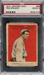 1915 E145 Cracker Jack #65 Tris Speaker PSA GOOD 2