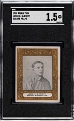 1909 T204 Ramly Tobacco Jesse Burkett SGC FAIR 1.5 - Square Frame