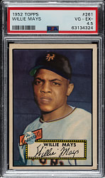 1952 Topps #261 Willie Mays PSA VG-EX+ 4.5