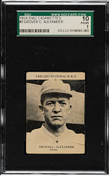 1924 Diaz Cigarettes #3 Grover Alexander SGC POOR 10 - 1 of 1 - Highest Graded!