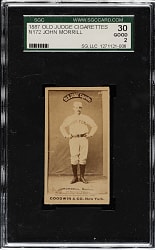 1887 N172 Old Judge John Morrill SGC GOOD 30