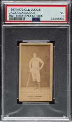 1888 N172 Old Judge Jack Glasscock PSA VG 3