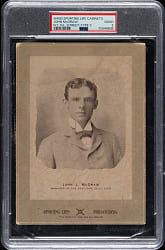 1902-1911 W600 Sporting Life Cabinet John McGraw New York PSA GOOD 2 - Type 3 Mount