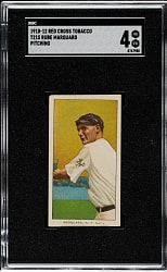 1910-1912 T215 Red Cross Tobacco (Type 1) Rube Marquard Pitching SGC VG/EX 4 - 1 of 1 - Highest Graded!