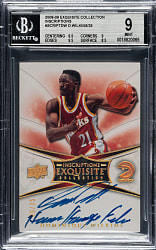 2008-2009 Upper Deck Exquisite Collection Inscriptions Basketball #DW Dominique Wilkins #6/25 BGS MINT 9