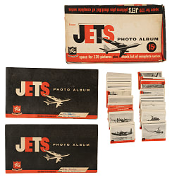 1956 Topps "Jets" Near-Complete Set (239/240) Plus Ten Albums and Album Display Box