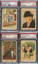 1959 Fleer "The Three Stooges" Complete Set (96) Including 50 PSA-Graded Cards
