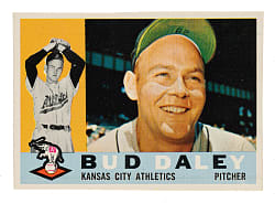 1960 Topps #8 Bud Daley Unissued Color Variation