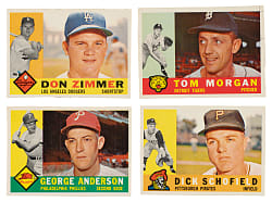 1960 Topps Collection (19) - All Unissued Text Variations