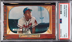 1955 Bowman #179 Hank Aaron PSA NM 7