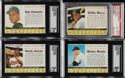 1961 Post Cereal Near-Complete Set (199/200) Plus 68 Variations
