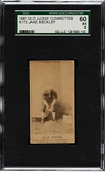 1889 N172 Old Judge Jake Beckley Rookie SGC EX 60