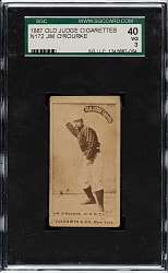 1887 N172 Old Judge Jim O'Rourke SGC VG 40