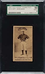 1887 N172 Old Judge John Ward SGC VG/EX 50