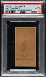 1890 N172 Old Judge Dan Brouthers PSA GOOD 2 - Rare Players' League Variation