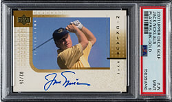2001 Upper Deck Player's Ink Golf #JN Jack Nicklaus Gold #2/25 PSA MINT 9