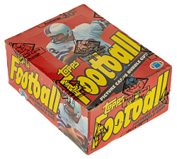 1981 Topps Football Unopened Wax Box (36 Packs) - BBCE - Joe Montana Rookie Year